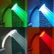 Shower head 3 colors led round chrome depending on the temperature of the water