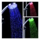 Shower head 3 colors led round chrome depending on the temperature of the water