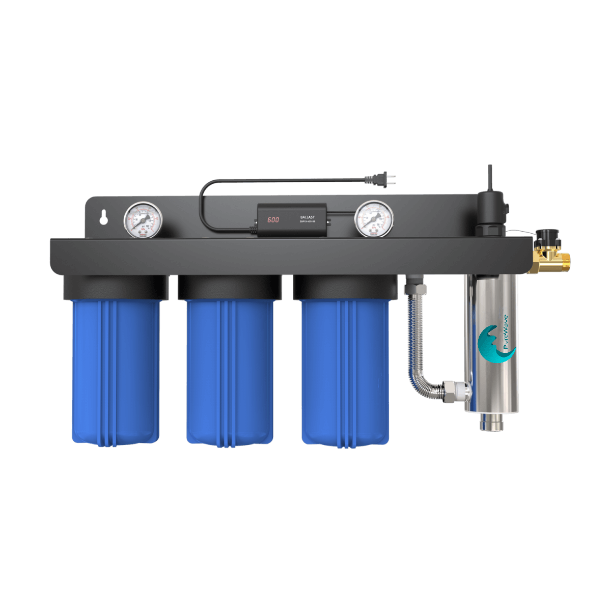 Station de Traitement d'Eau UV 10 pouces triple filtration Domestique Premium Desineo pour maison appartement