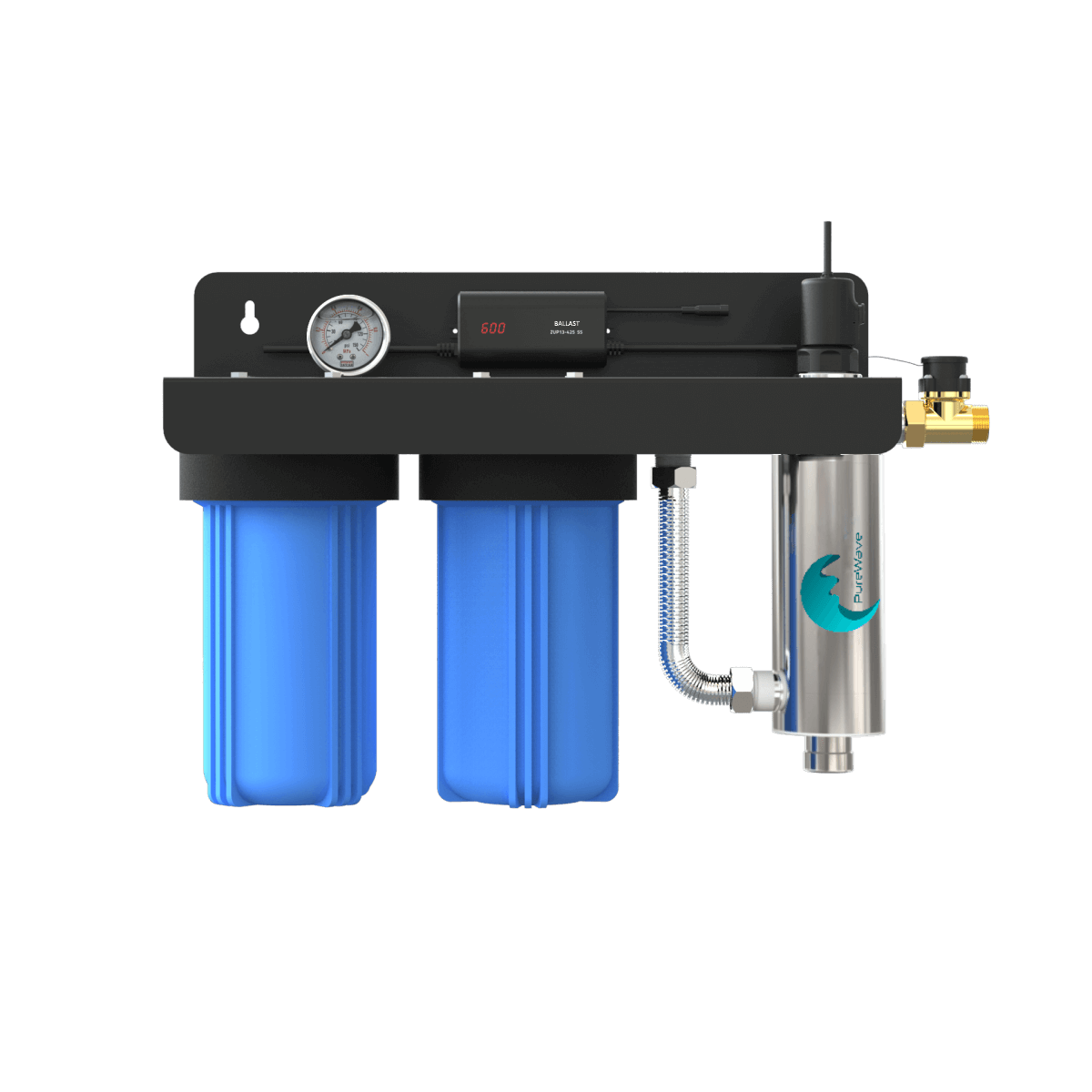 Station de Traitement d'Eau UV 10 pouces triple filtration Domestique Premium Desineo pour maison appartement