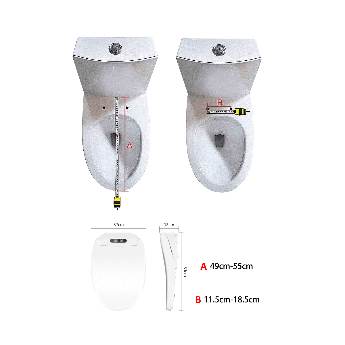 Abattant wc japonais auto + télécommande déportée full options 270B