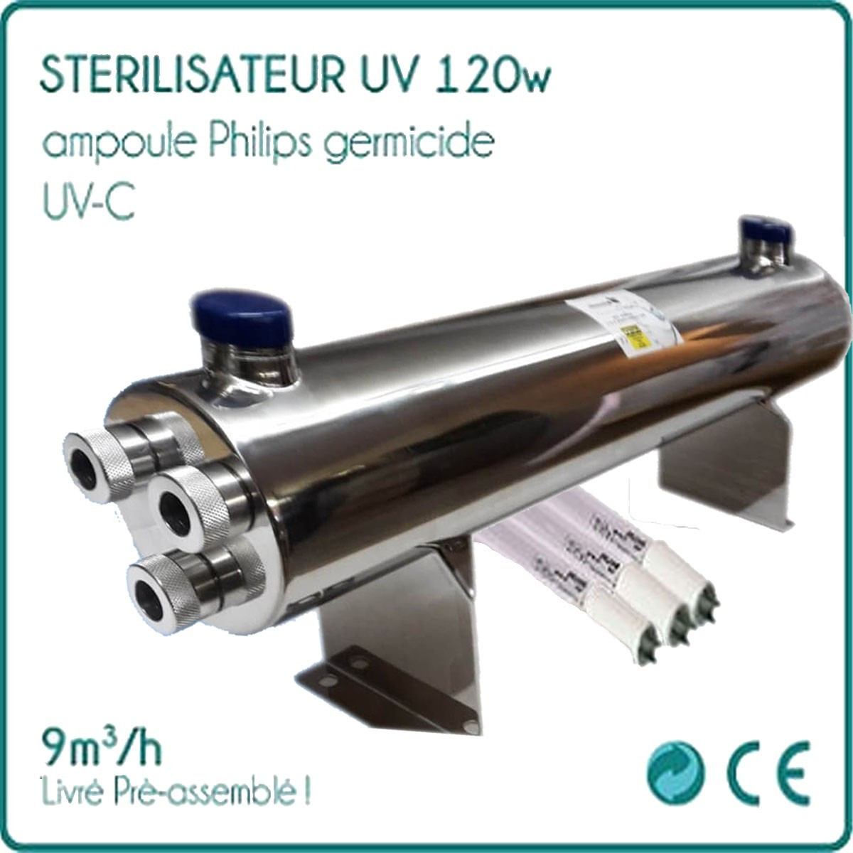 Esterilizador UV 120W Philips Bombilla germicida UV-C