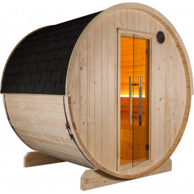 Sauna tonneau extérieur Kuusi 180 – 4 pers