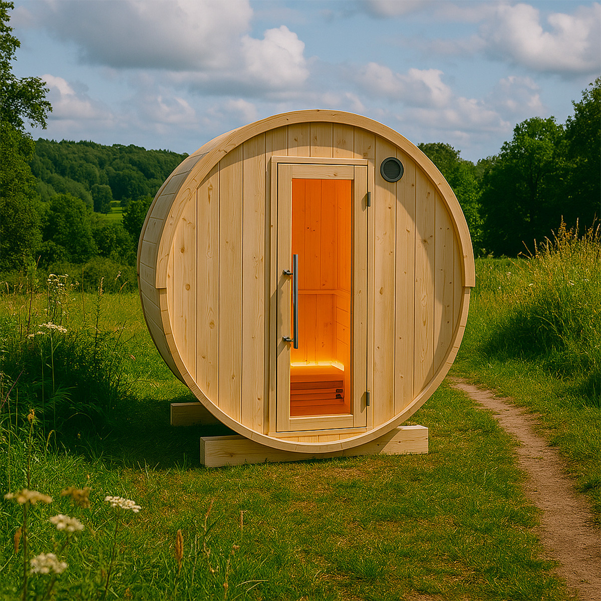 Sauna fuera del barril Kuusi 180 – 4 pers
