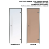 Kit de construcción de cabina de hammam 180 x 100 con generador de vapor