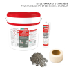 Kit de construcción de cabina de hammam 240 x 120 con generador de vapor