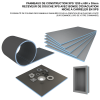 Kit de construcción de cabina de hammam 180 x 100 con generador de vapor