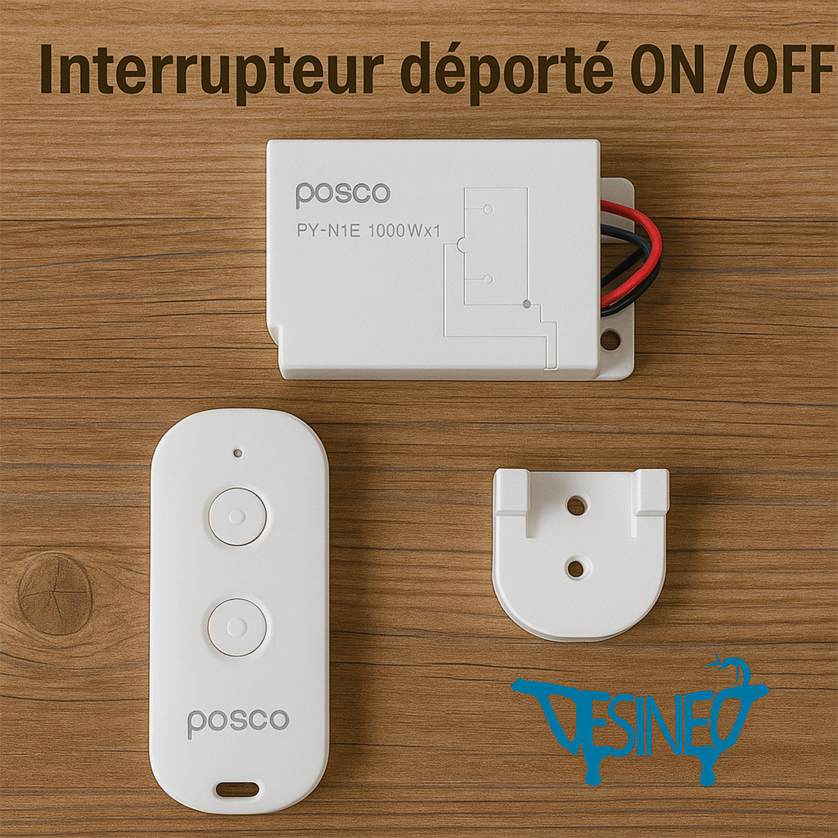 A distanza dell'interruttore / OFF 1000 W con telecomando