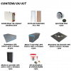 Kit de construcción de cabina de hammam 180 x 100 con generador de vapor