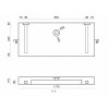 copy of Vasque à encastrer prête à carreler Vitech 1170 × 520 × 110 mm fournis avec siphon et grille pour salle de bains