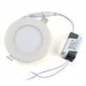 Rundes LED-Einbaupanel 9 W Warmweiß 14,5 cm + Transformator