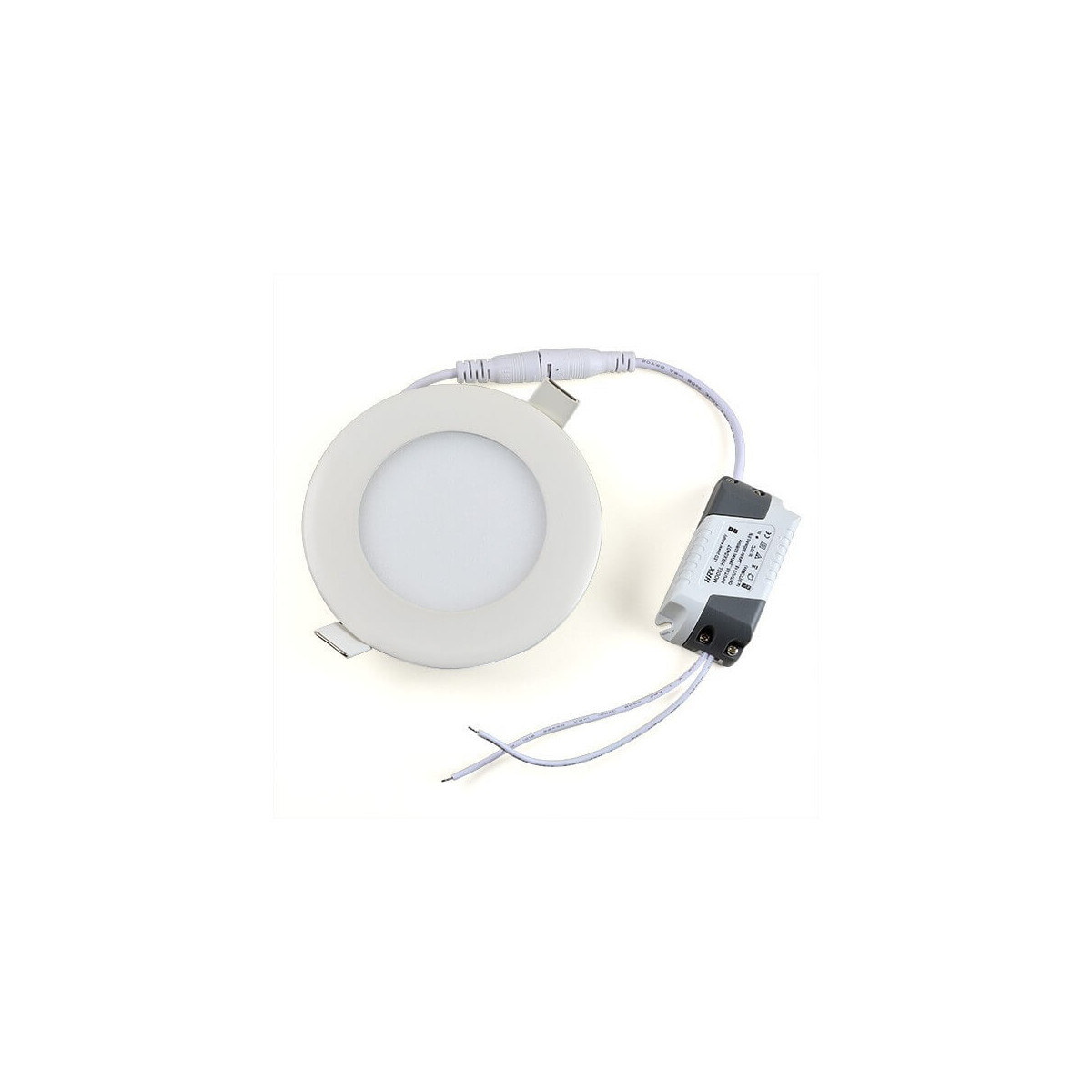 Panneau à LED encastrable rond 9W Blanc Neutre 14.5 cm + transformateur