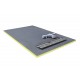 Shower tray 90x90x3cm ready to tile with siphon + grid stainless steel linear flow