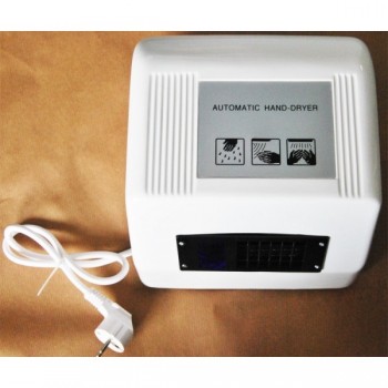 Sèche-mains blanc Automatique 1800W à déclenchement infrarouge