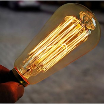 Vintage Lampe Edison E14 ST48 - 6 Fäden 11 x 5 cm 40W Glühbirne