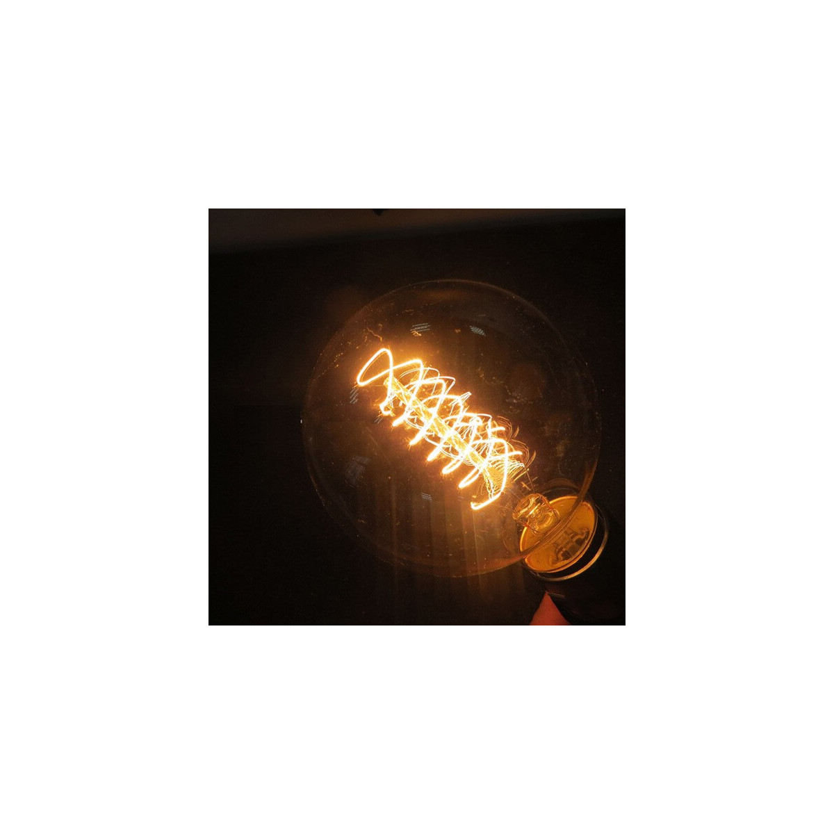 Ampoule vintage bulb Edison E14 G45 filaments Spirale 25 W