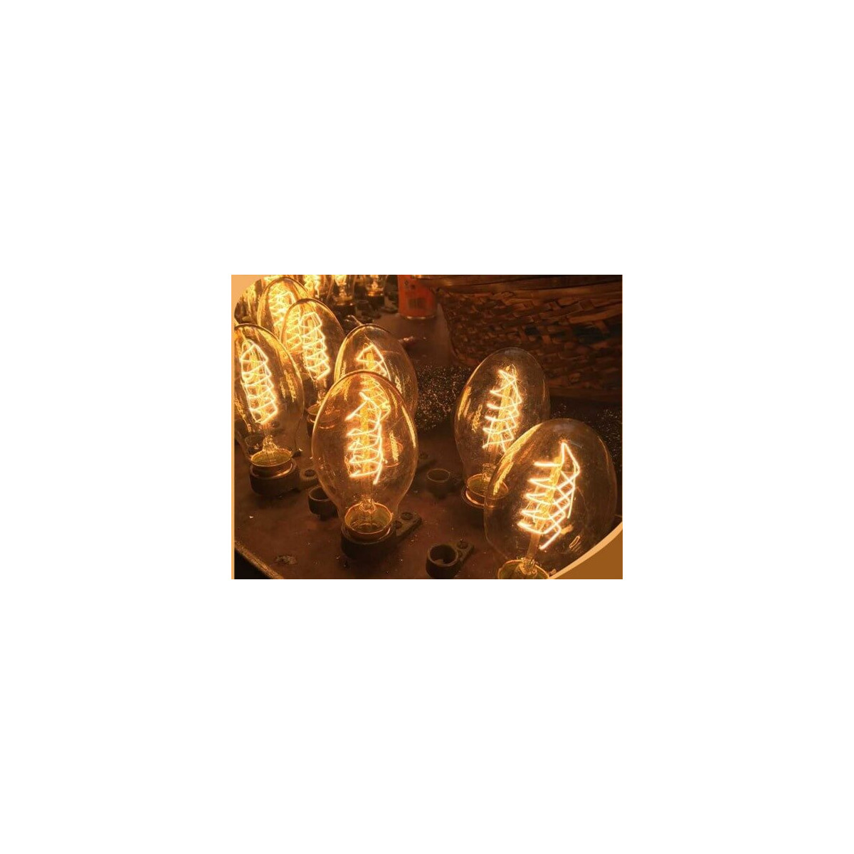 Ampoule vintage bulb Edison E27 BT55 40W incandescente à filaments