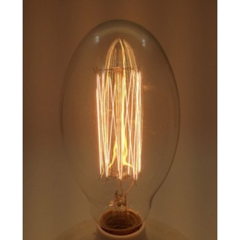 Ampoule vintage incandescente bulb Edison E27 BT75 filaments apparents