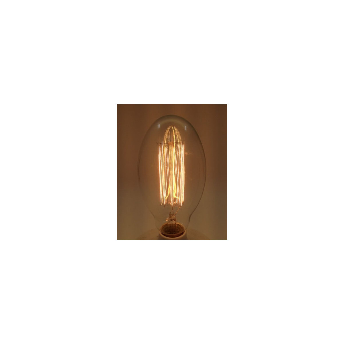 Bombilla incandescente vintage Edison E27 BT75 filamentos expuestos