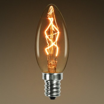 Vintage Lampe Edison E14 C35 weißglühende Glühlampe