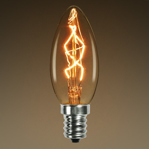 Ampoule LED Edison à filament 5W E14 flamme pour lustre type C35