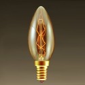 Vintage Glühbirne Edison E14 C35 Glühlampe