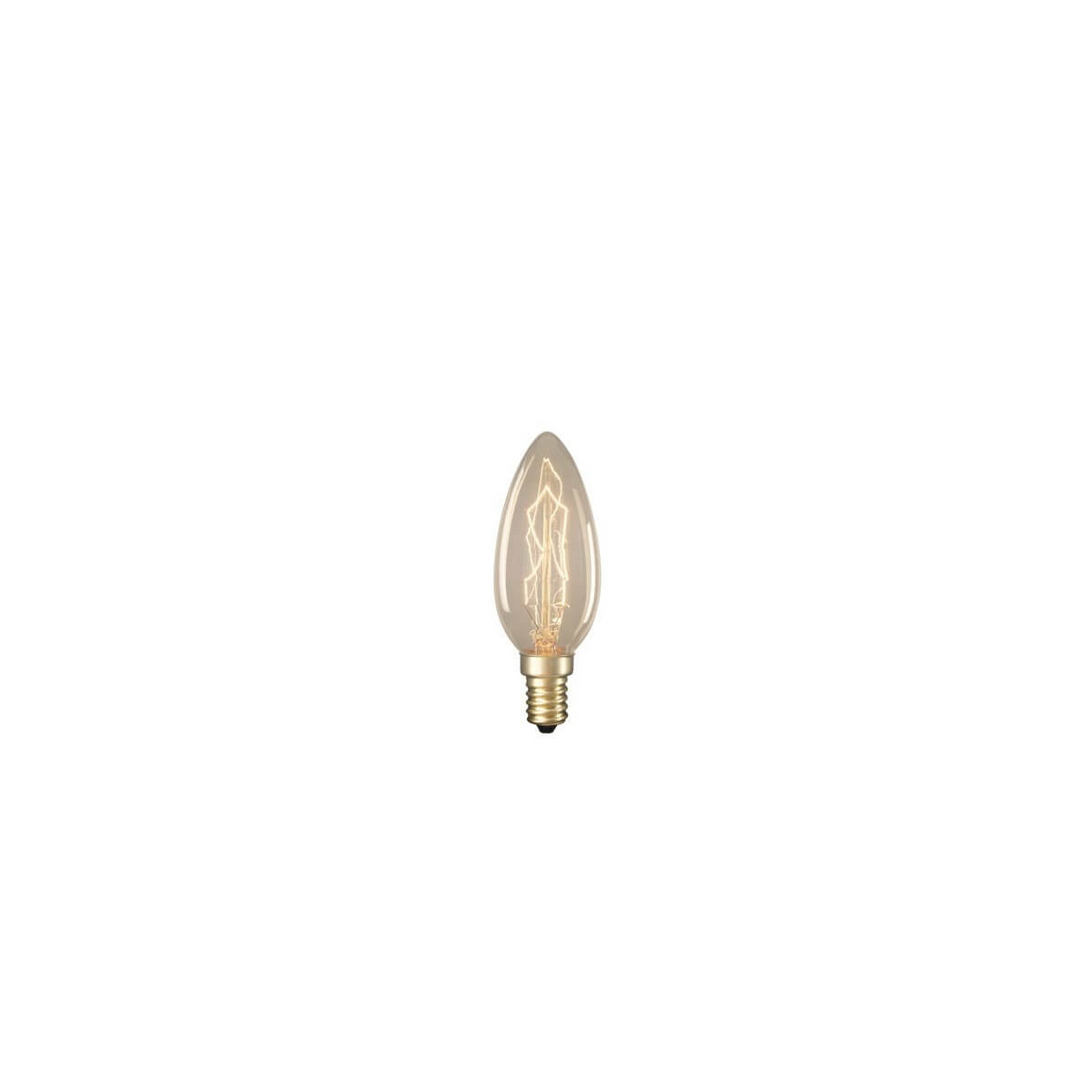 Vintage Glühbirne Edison E14 C35 Glühlampe