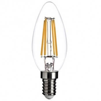 Ampoule vintage à LED C35 E14 4W filaments apparents