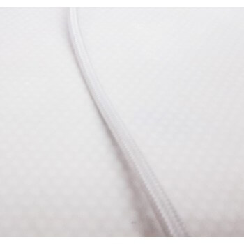 Fil électrique tissé de couleur Blanc vintage look retro en tissu