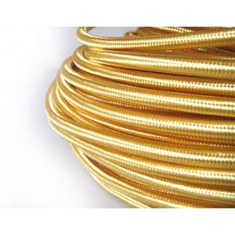 Woven wire color Gold vintage retro fabric look
