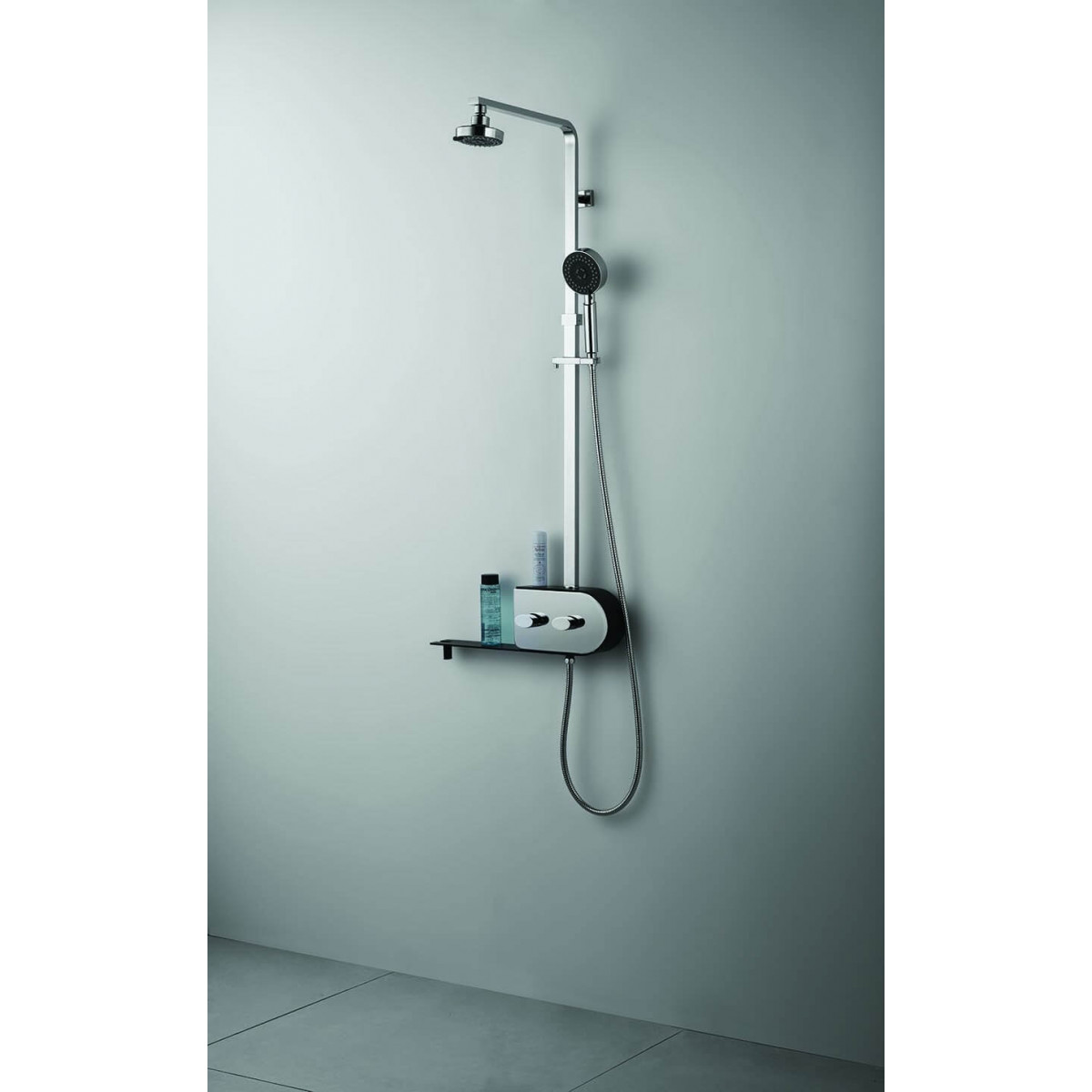 Design Edelstahl Knauf abnehmbar und tropischen Regen Duschsäule