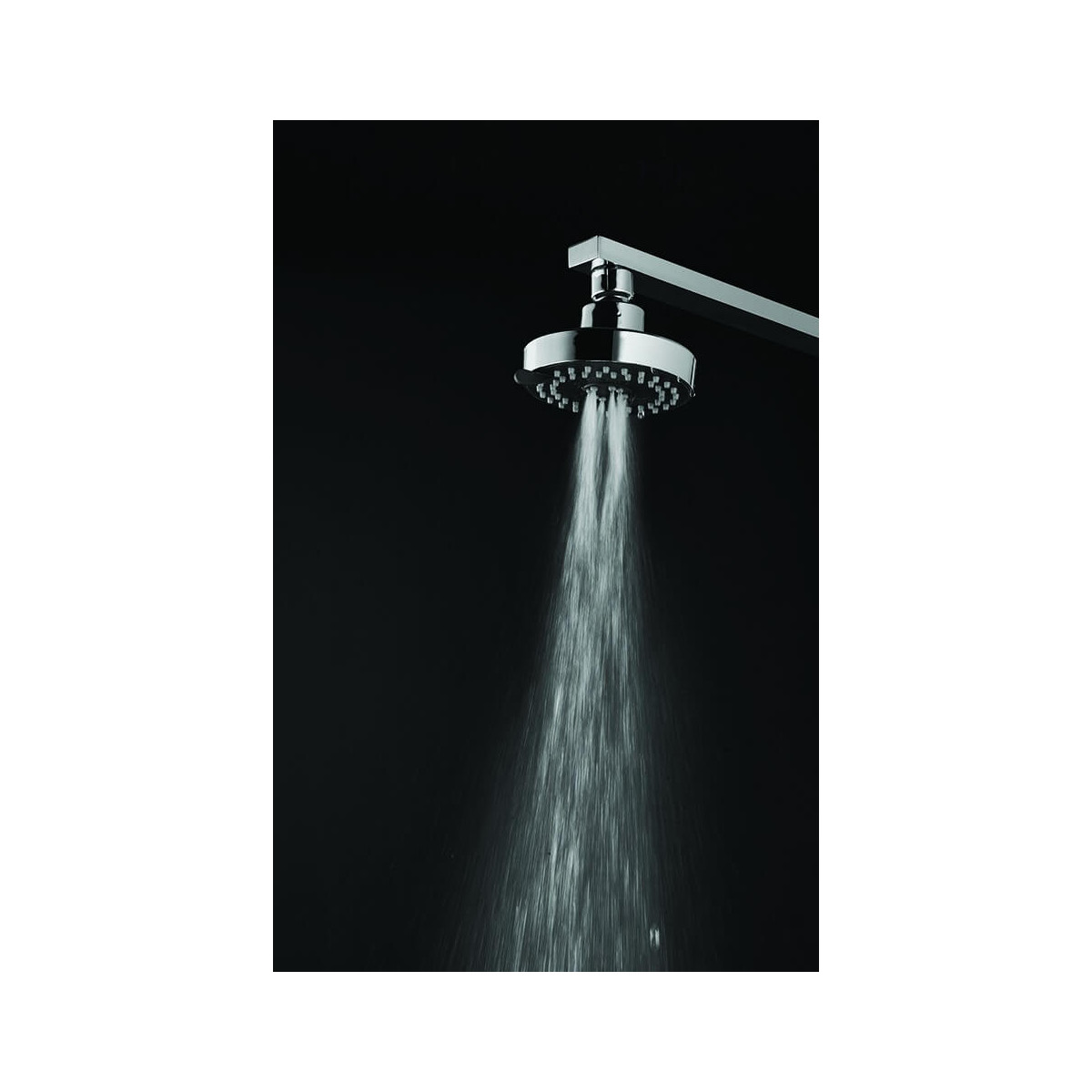 Colonne de douche design en inox pluie tropicale et pommeau amovible