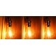 Pack x 3 bombillas incandescentes con filamentos visibles rectos estilo Thomas Edison E27 -  4W  - R80