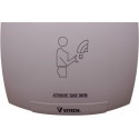 Secamanos Vitech diseño redondeado en ABS blanco