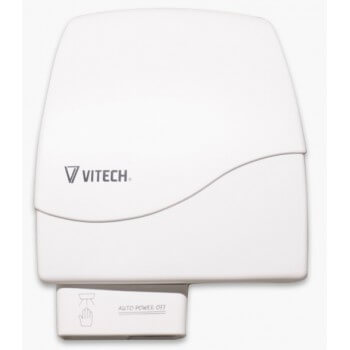 Secador de manos Vitech ABS blanco 950W automático infrarrojo