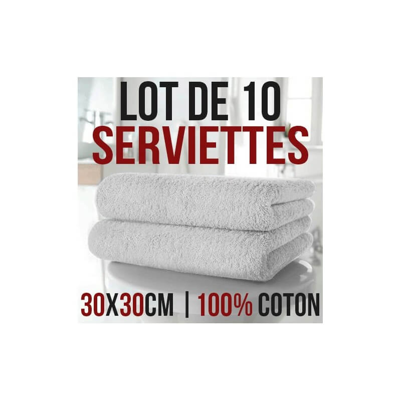 Lote 12 toallas pequeñas (30x30 cm)