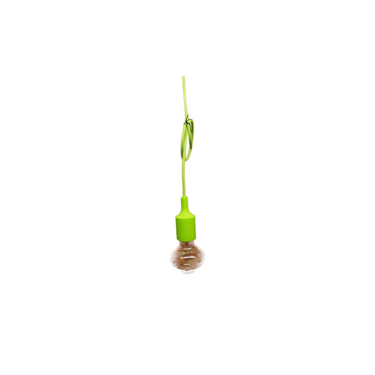 Plafonnier design en silicone vert