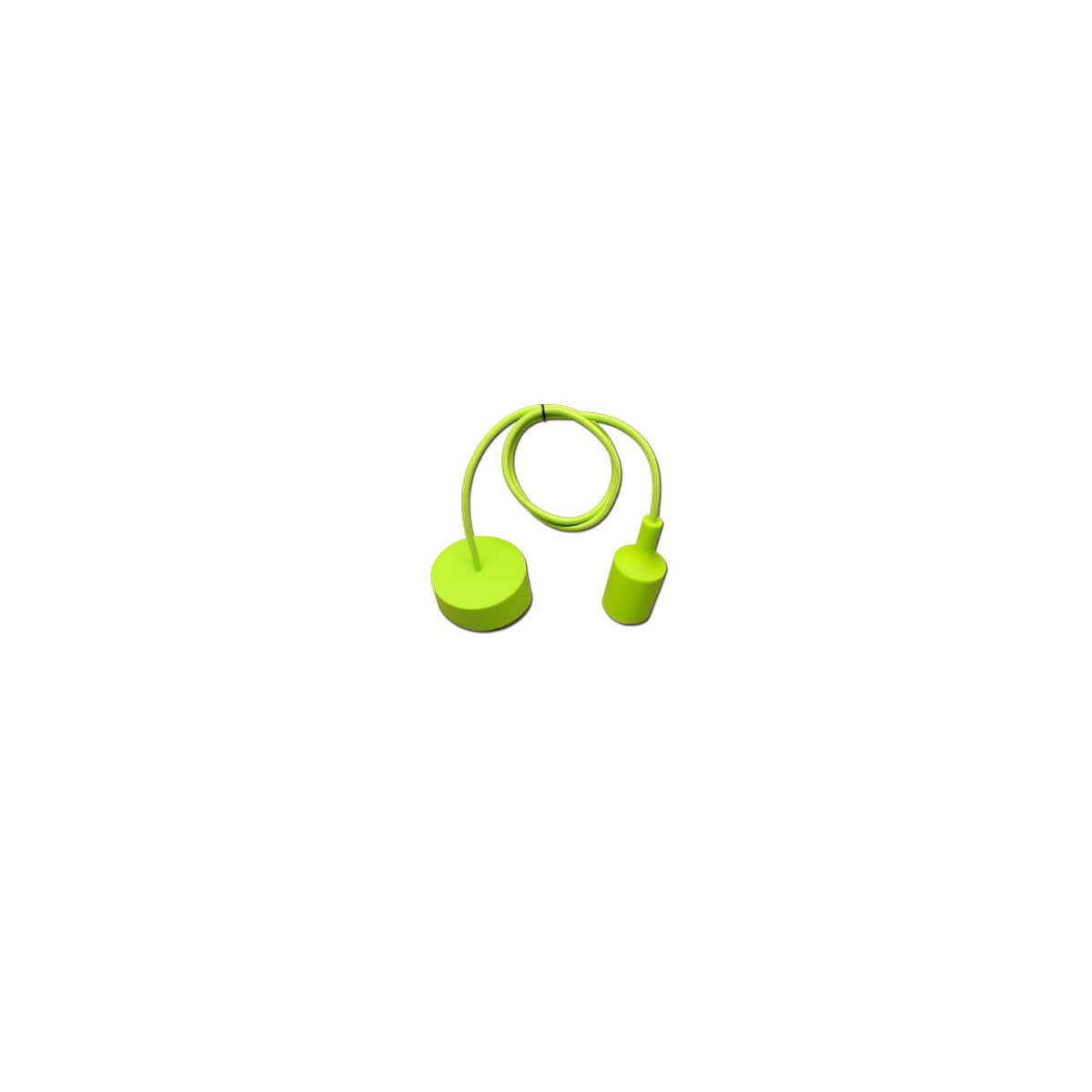 Plafonnier design en silicone vert