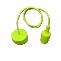 Plafonnier design en silicone vert