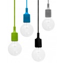 Plafonnier design en silicone avec câble tissé 