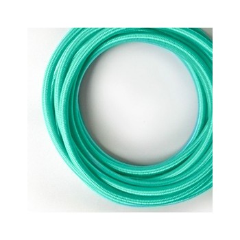 Turquoise vintage retro fabric look woven wire