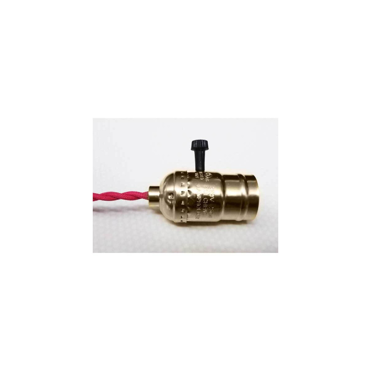 Socket-Typ E27 mit Drehschalter Vintage Bronze