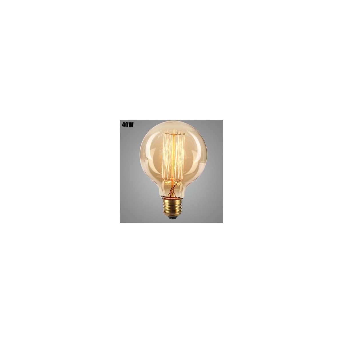 Ampoule vintage incandescente 40W E27 G95  bulb Edison