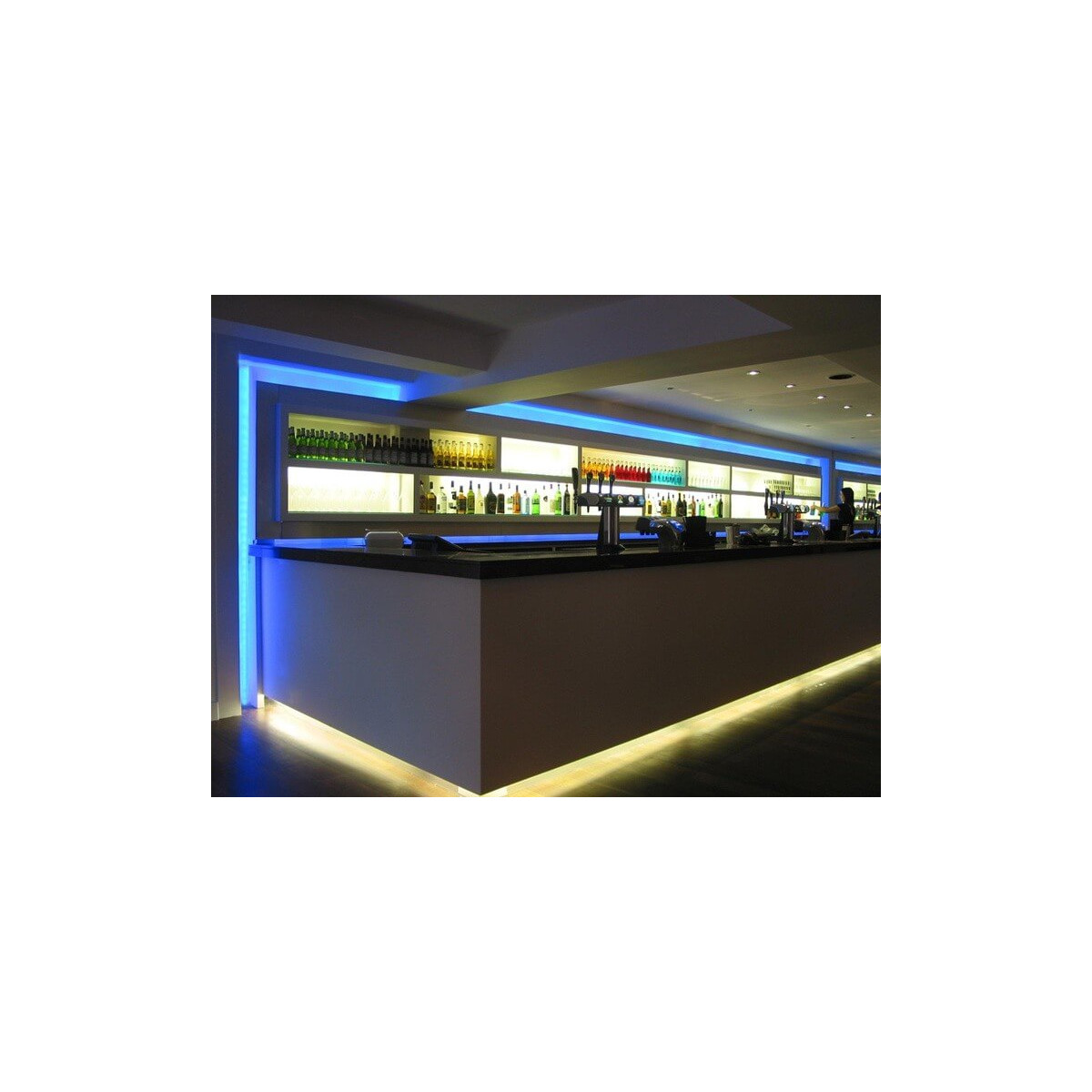 Lot von 2 Bändern auf 5 m entfernten Transformator IP68 RGB LED kits 