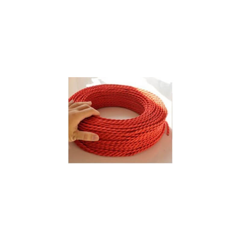 Cable Trenzado Rojo – IluminacionVintage
