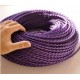 Vintage retro fabric look purple braided wire