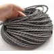 Wire braided grey vintage retro look fabric (by meter)
