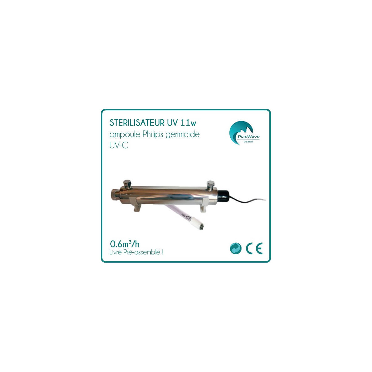 Esterilizador de bombilla Philips UV 11w