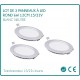 Set of 3 round LED 6W white neutral 12 cm 15/22V signs