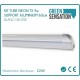 Supporto in alluminio Kit tubo Neon T5 LED 60cm 9w